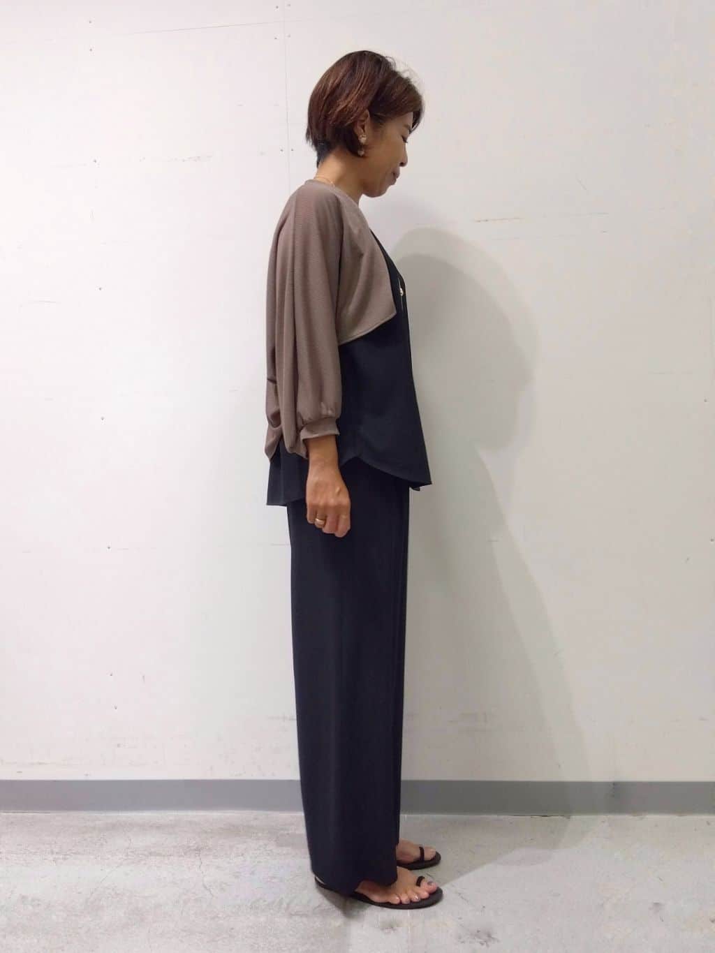 Kさんの「INDIVI｜【軽く羽織れる】ボレロカーディガン」を使ったコーディネート