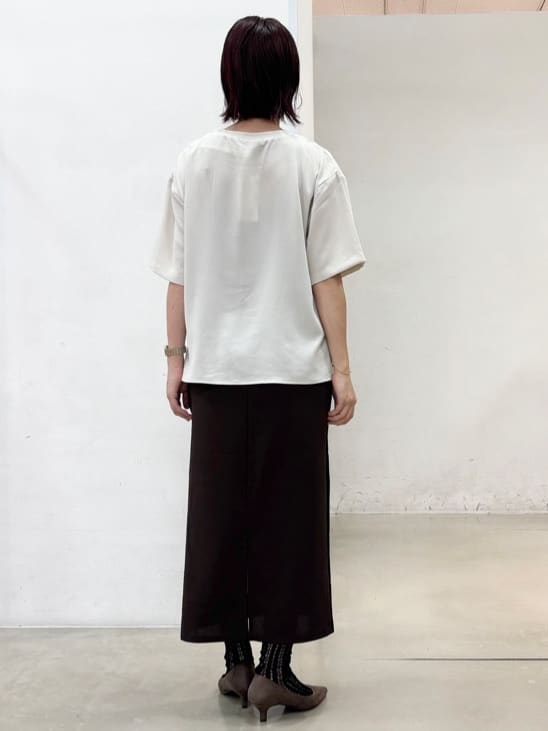 fujiさんの「THE SHOP TK｜アソートロゴTシャツ【接触冷感/防シワ/吸水速乾/UVケア/洗濯機OK】」を使ったコーディネート