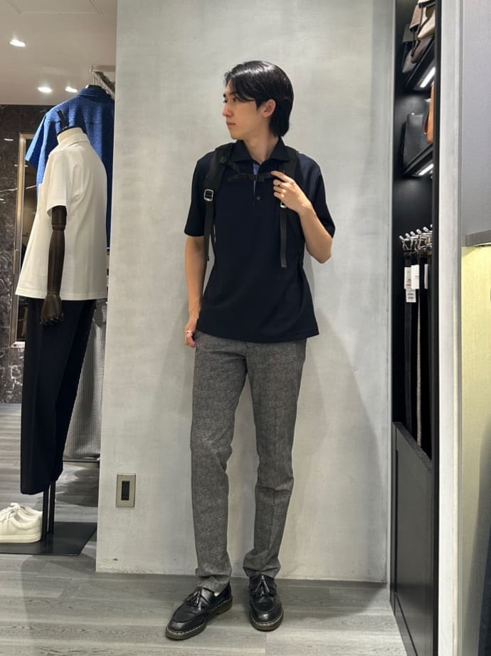kotonaさんの「TAKEO KIKUCHI｜【抗菌防臭】COOL DOTS（R）ドビープリント パンツ」を使ったコーディネート