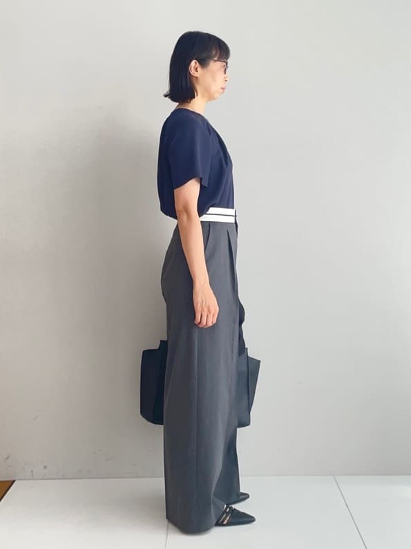 murayamaさんの「INDIVI｜【UVケア】タックブラウス」を使ったコーディネート