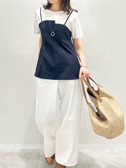 Miwaさんの「UNTITLED｜フープトップネックレス」を使ったコーディネート
