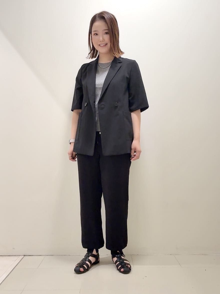 YUIさんの「UNTITLED｜【吸水速乾/洗える】ハーフスリーブジャケット」を使ったコーディネート