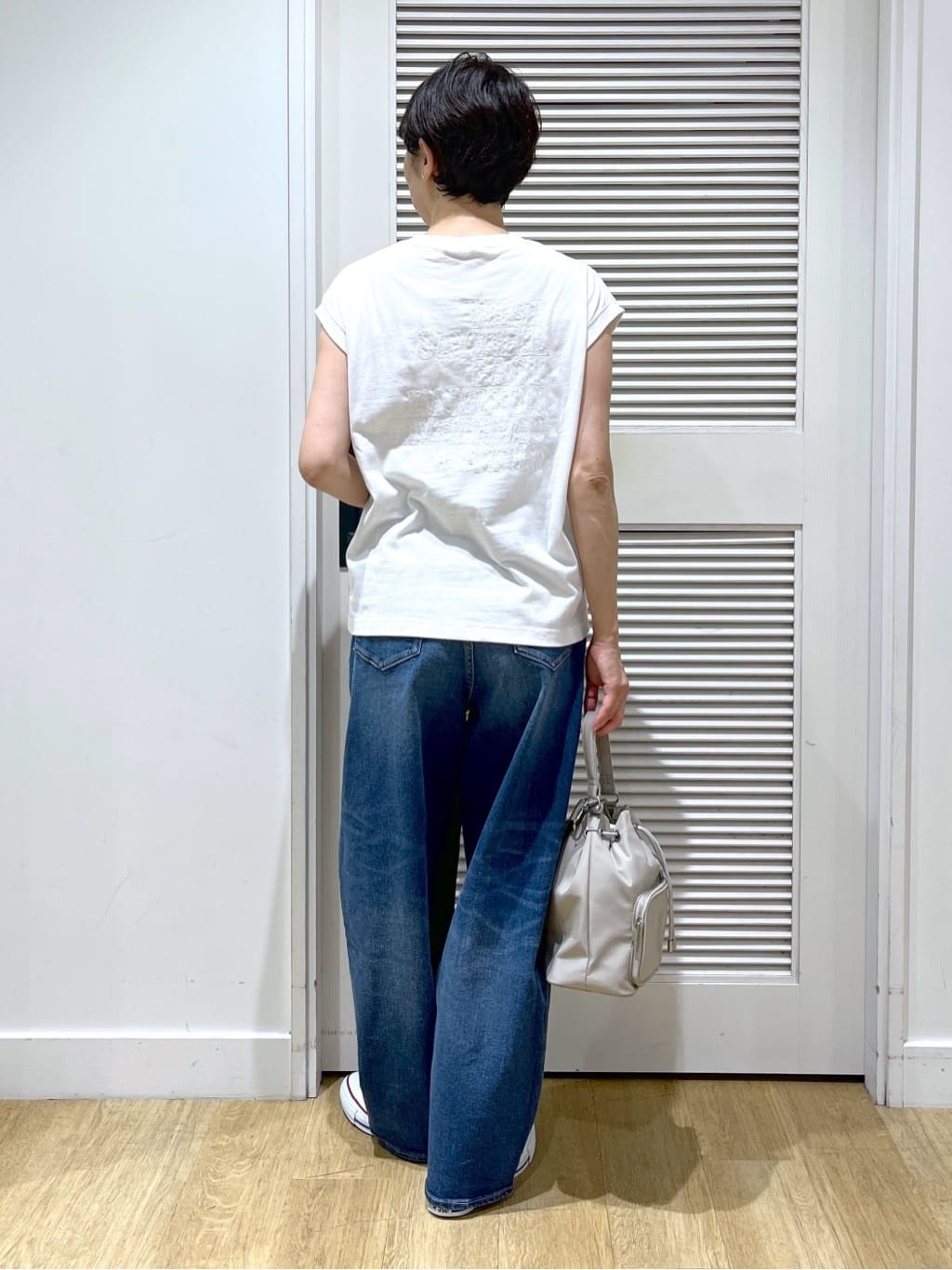 Miyazakiさんの「Dessin｜【洗える】オーガニックコットンフレンチスリーブ」を使ったコーディネート