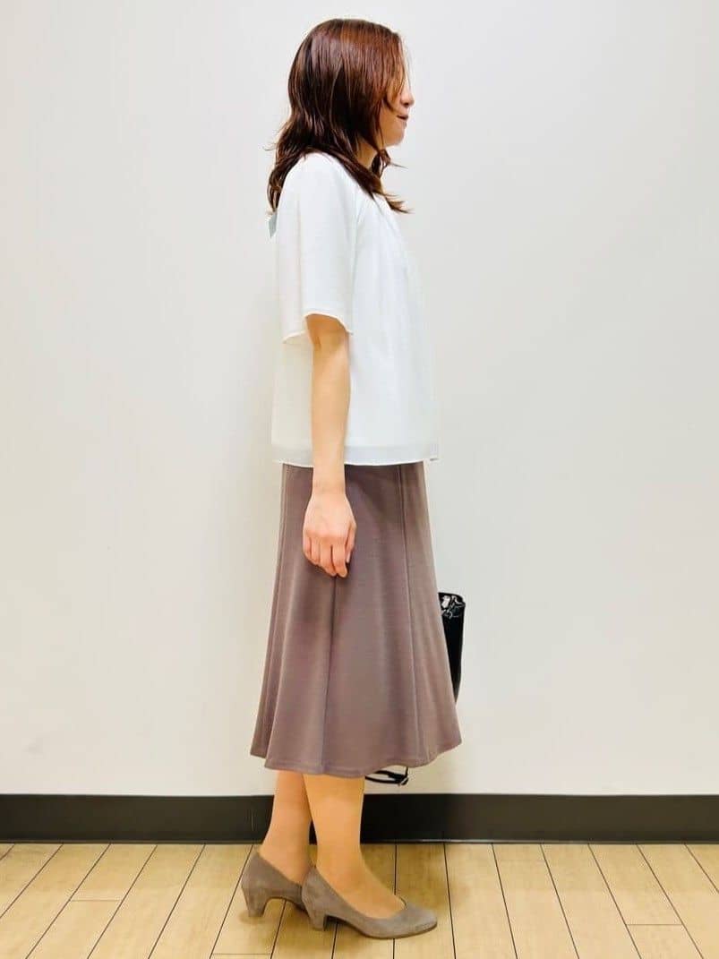 miiiさんの「Reflect｜【SS-4Lサイズ】匠ソフトフレアスカート」を使ったコーディネート
