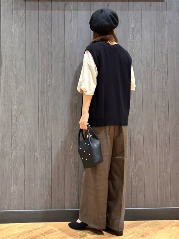 meiさんの「SHOO･LA･RUE｜【ひんやり/洗える/S-LL】袖ねじりシルケットトップス」を使ったコーディネート