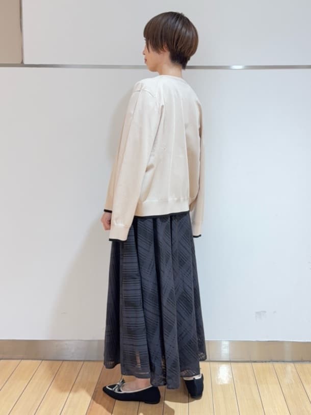 あやさんの「UNTITLED｜【アンサンブル可/薄手】ベーシッククルーネックカーディガン」を使ったコーディネート