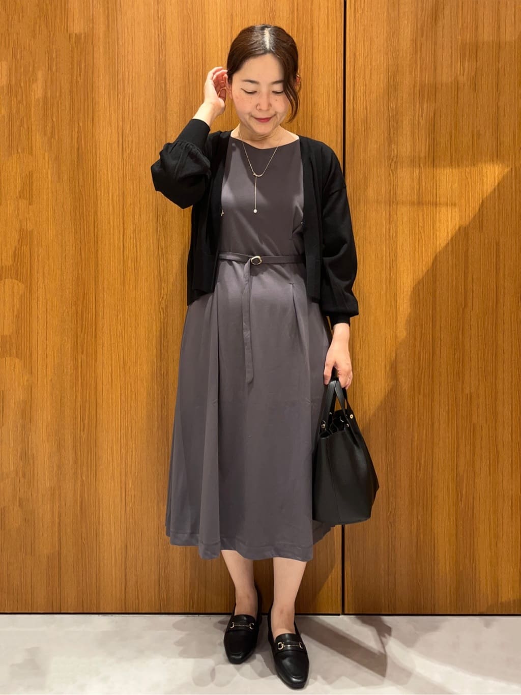 アスカさんの「index｜《5色展開》コンパクトショートカーディガン【洗濯機洗い可】」を使ったコーディネート