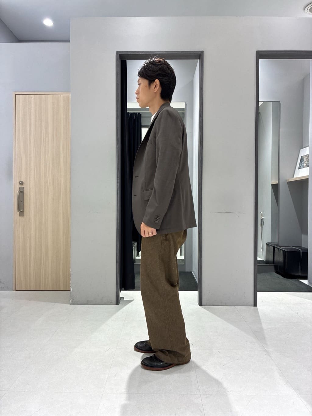 わいずみさんの「TAKEO KIKUCHI｜【COOL CITY WEAR】アーバンクール ジャケット /接触冷感・吸水速乾」を使ったコーディネート