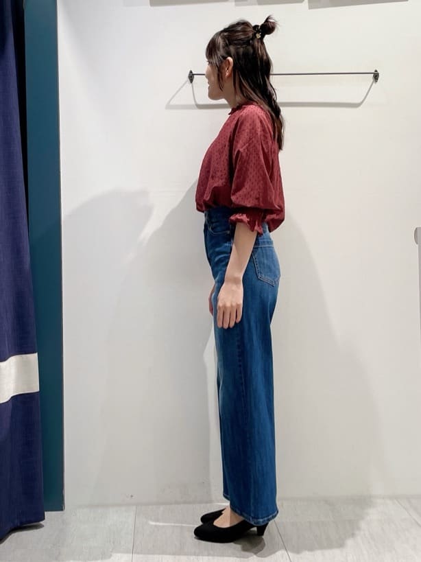 haruさんの「grove｜【美シルエット/選べる着丈】大人のためのバギーデニム」を使ったコーディネート