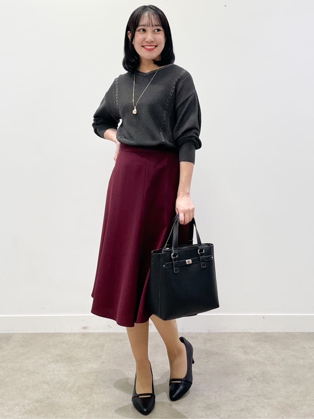yukariさんの「Reflect｜【パンツ合わせにぴったり◎】ゆったりオフボディニット」を使ったコーディネート