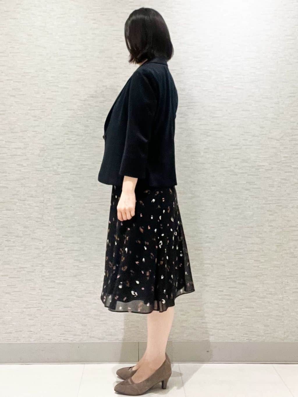marikoさんの「Reflect｜【ウエストリボン付き】フレアプリントワンピース」を使ったコーディネート