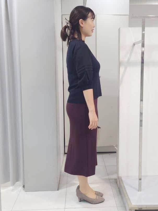 AZUSAさんの「Reflect｜【WEB先行カラーあり／手洗い可】ジョーゼットスリーブ&times;ニット」を使ったコーディネート