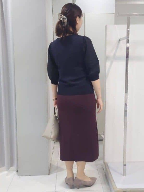 AZUSAさんの「Reflect｜【WEB先行カラーあり／手洗い可】ジョーゼットスリーブ&times;ニット」を使ったコーディネート