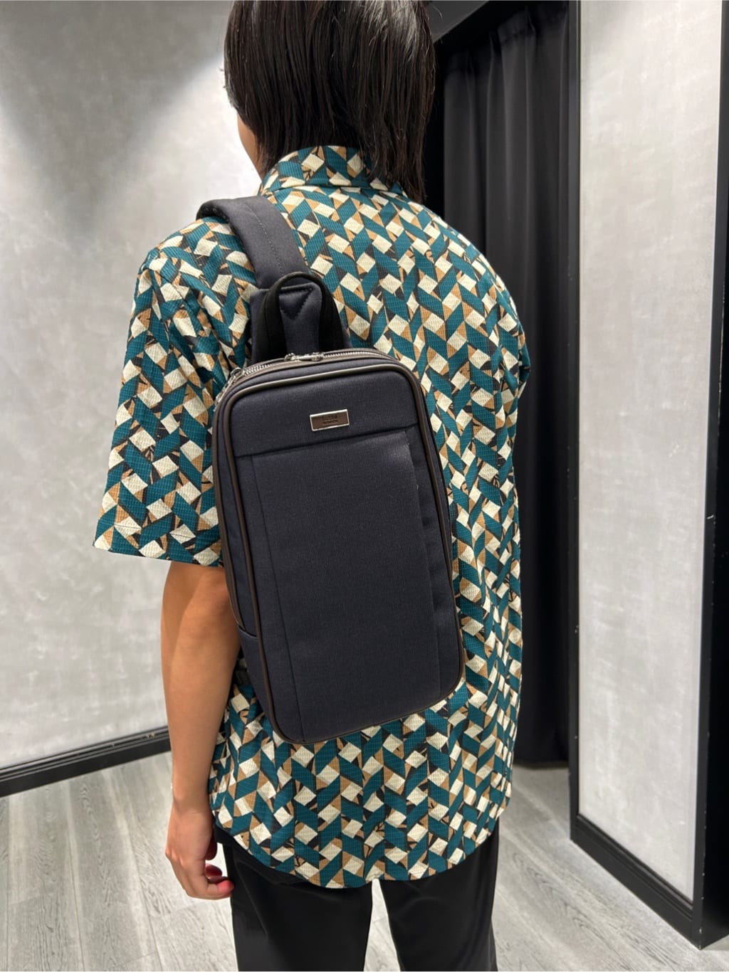 ruiさんの「TAKEO KIKUCHI｜【COOL CITY WEAR】籠目アート柄 サッカーシャツ /通気性」を使ったコーディネート