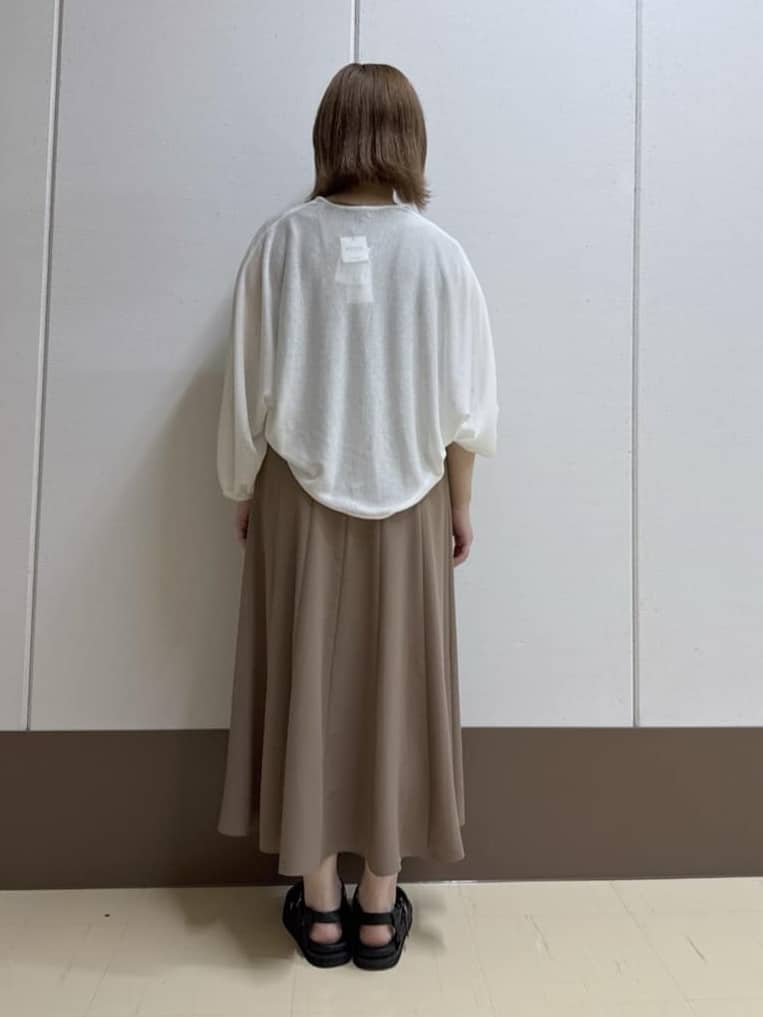 Rikoさんの「INDIVI｜【美シルエット】ノースリーブワンピース」を使ったコーディネート