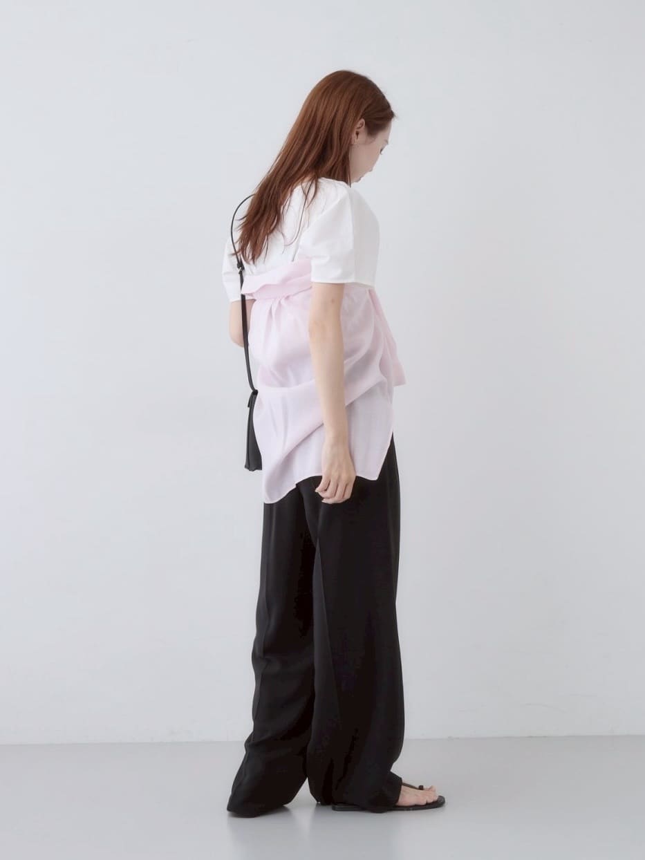 mitsukiさんの「INDIVI｜【体型カバー／清涼感】シアーオーバーシャツ」を使ったコーディネート