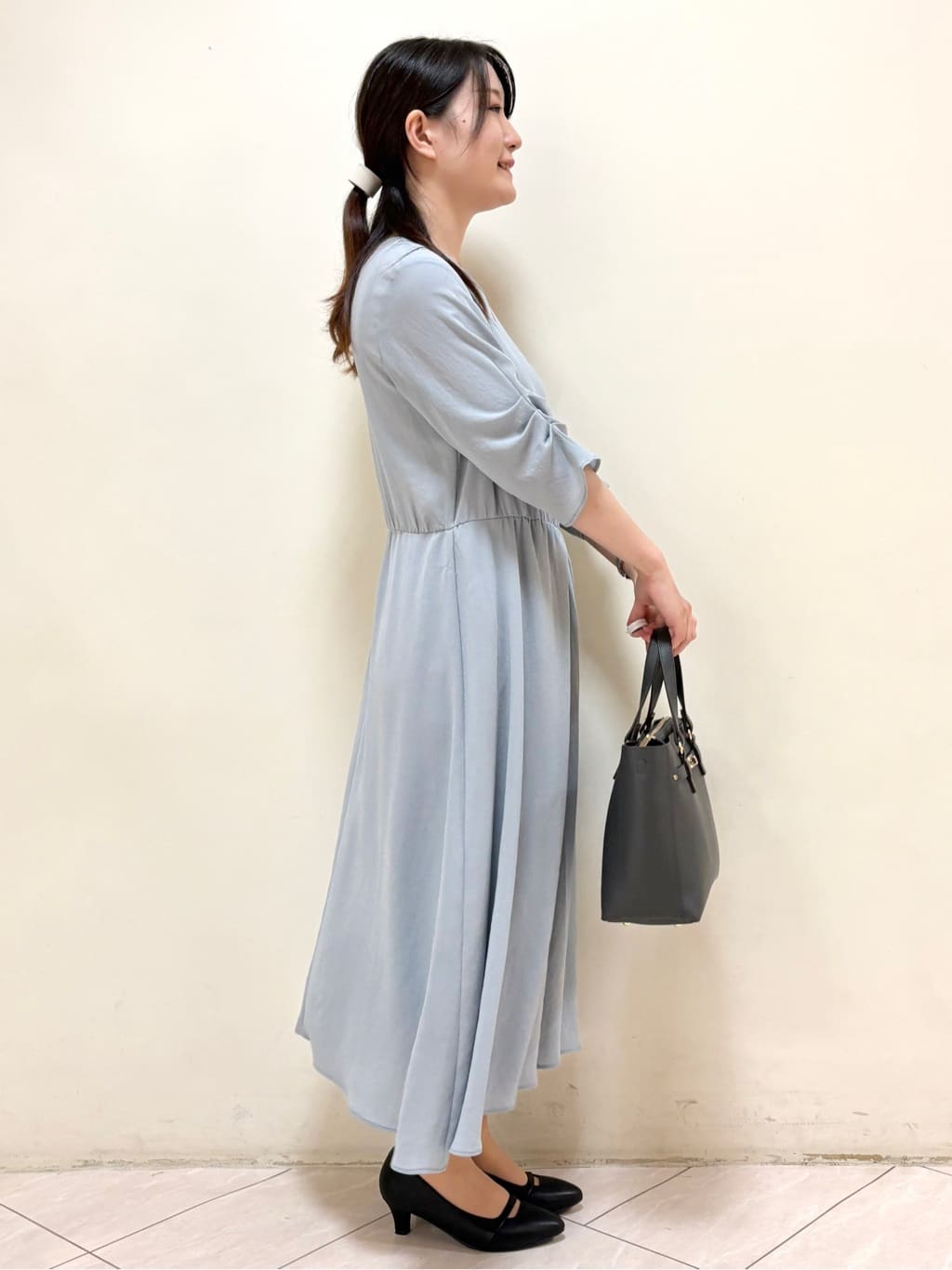 mikiさんの「Reflect｜【吸水速乾／防しわ】シルキープリーツワンピース」を使ったコーディネート