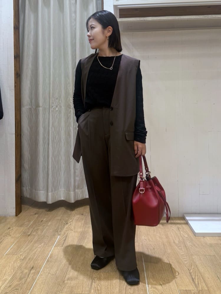 chさんの「THE SHOP TK｜ノーカラージレ【セットアップ可/洗濯機OK】」を使ったコーディネート