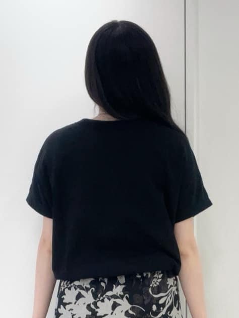 moeさんの「UNTITLED｜【洗える/前後2WAY】ネックプルオーバーニット」を使ったコーディネート