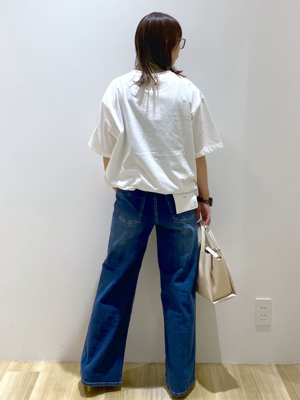 えりさんの「OPAQUE.CLIP｜ストレッチバギーデニム【洗濯機洗い可】《SS～LL》」を使ったコーディネート
