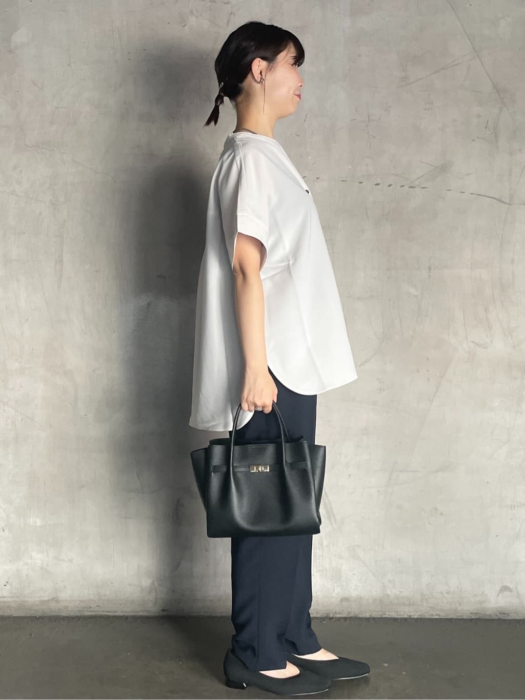 tomokoさんの「OPAQUE.CLIP｜【抗菌防臭加工】ニットフラットパンプス」を使ったコーディネート