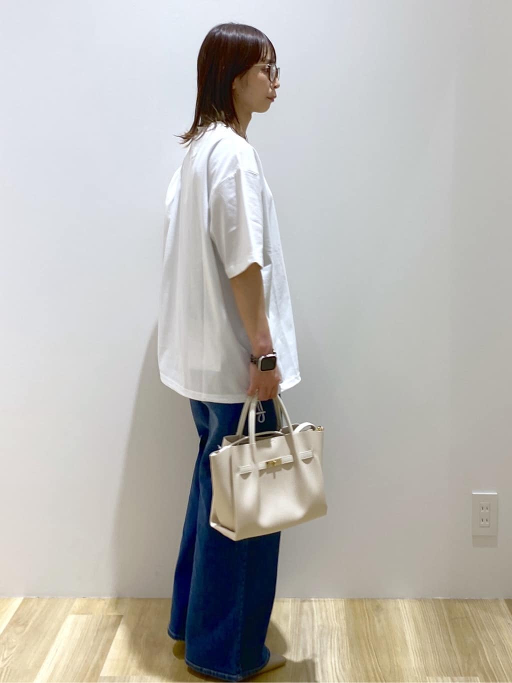 えりさんの「OPAQUE.CLIP｜ストレッチバギーデニム【洗濯機洗い可】《SS～LL》」を使ったコーディネート