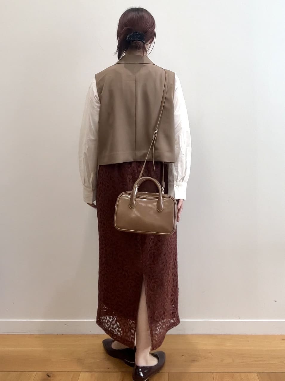 RINAさんの「OPAQUE.CLIP｜ショートテーラードジレ【接触冷感／洗濯機洗い可】」を使ったコーディネート