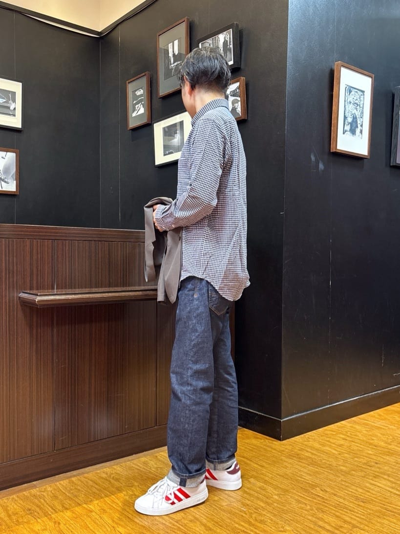 KEIさんの「TAKEO KIKUCHI｜【抗菌防臭/シーズンレス】シアサッカーギンガムチェック ストレッチシャツ」を使ったコーディネート