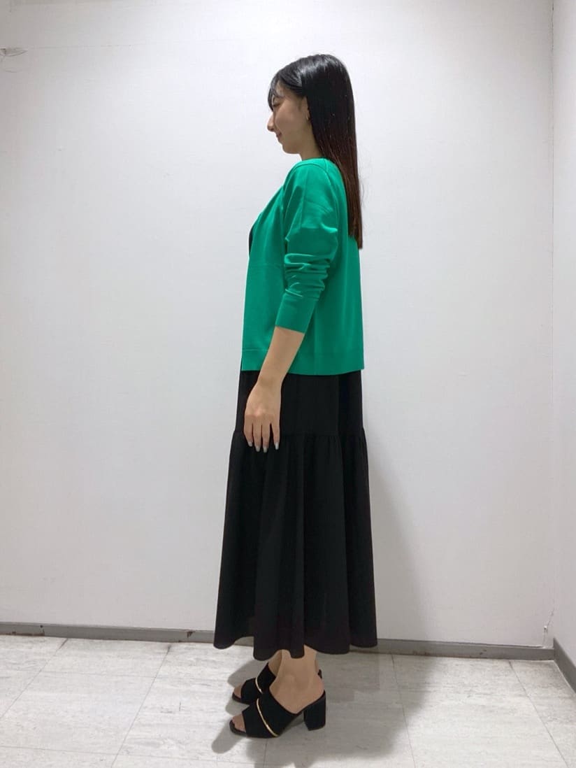 meiさんの「INDIVI｜【1枚でコーデ完成！】タックワンピース」を使ったコーディネート