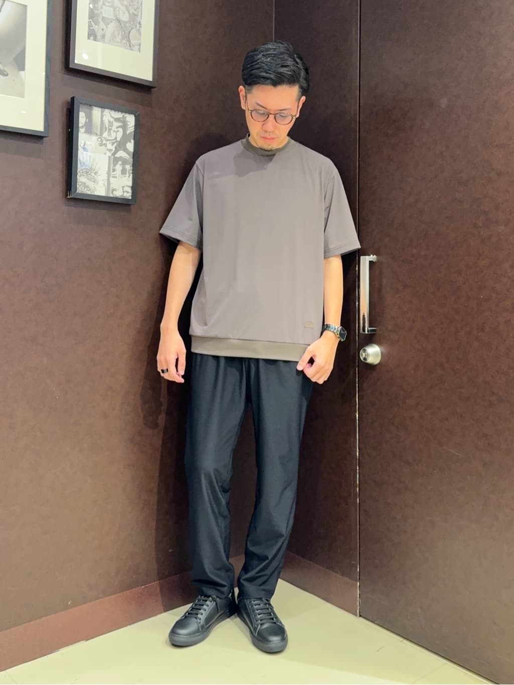 shuheiさんの「TAKEO KIKUCHI｜【COOL CITY WEAR】DotAir（R）サッカー シャツ」を使ったコーディネート