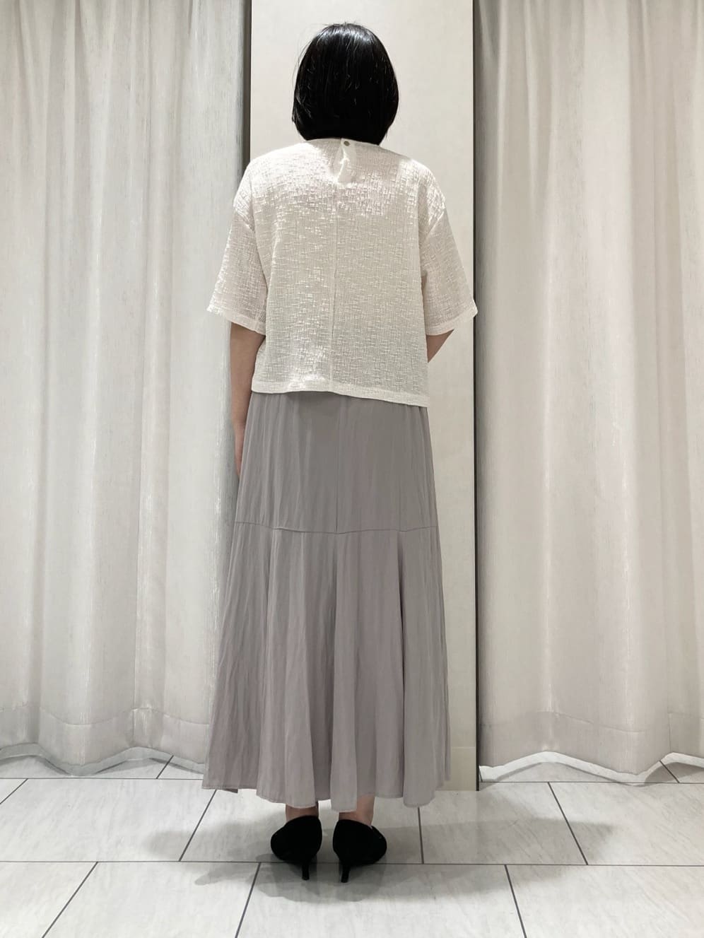 わたなべさんの「UNTITLED｜【五分袖/ジャージトップス】スラブカールマイヤープルオーバー」を使ったコーディネート