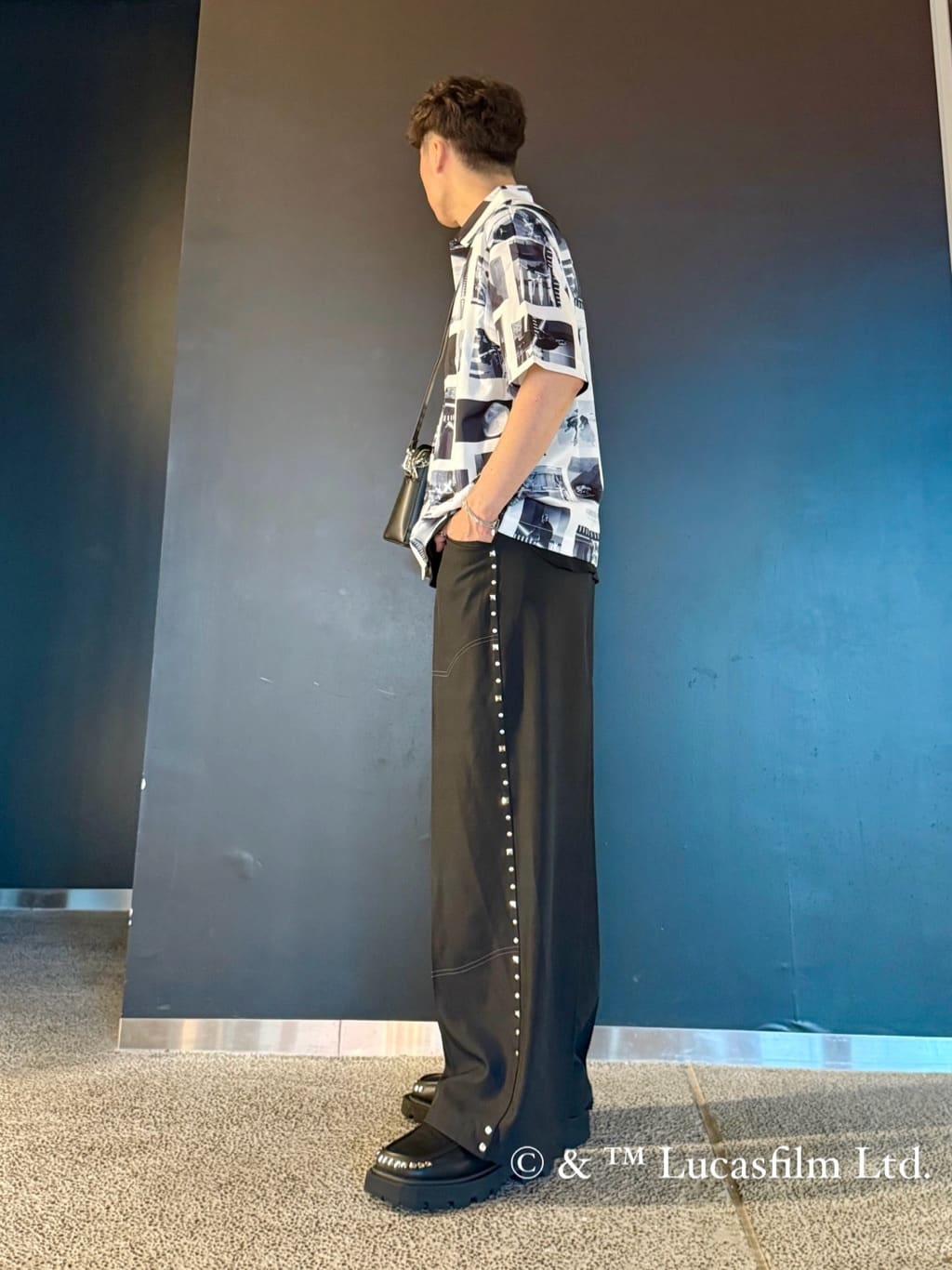 HARUさんの「tk.TAKEO KIKUCHI｜【STAR WARS】Capsule Collection 2WAY半袖シャツ」を使ったコーディネート