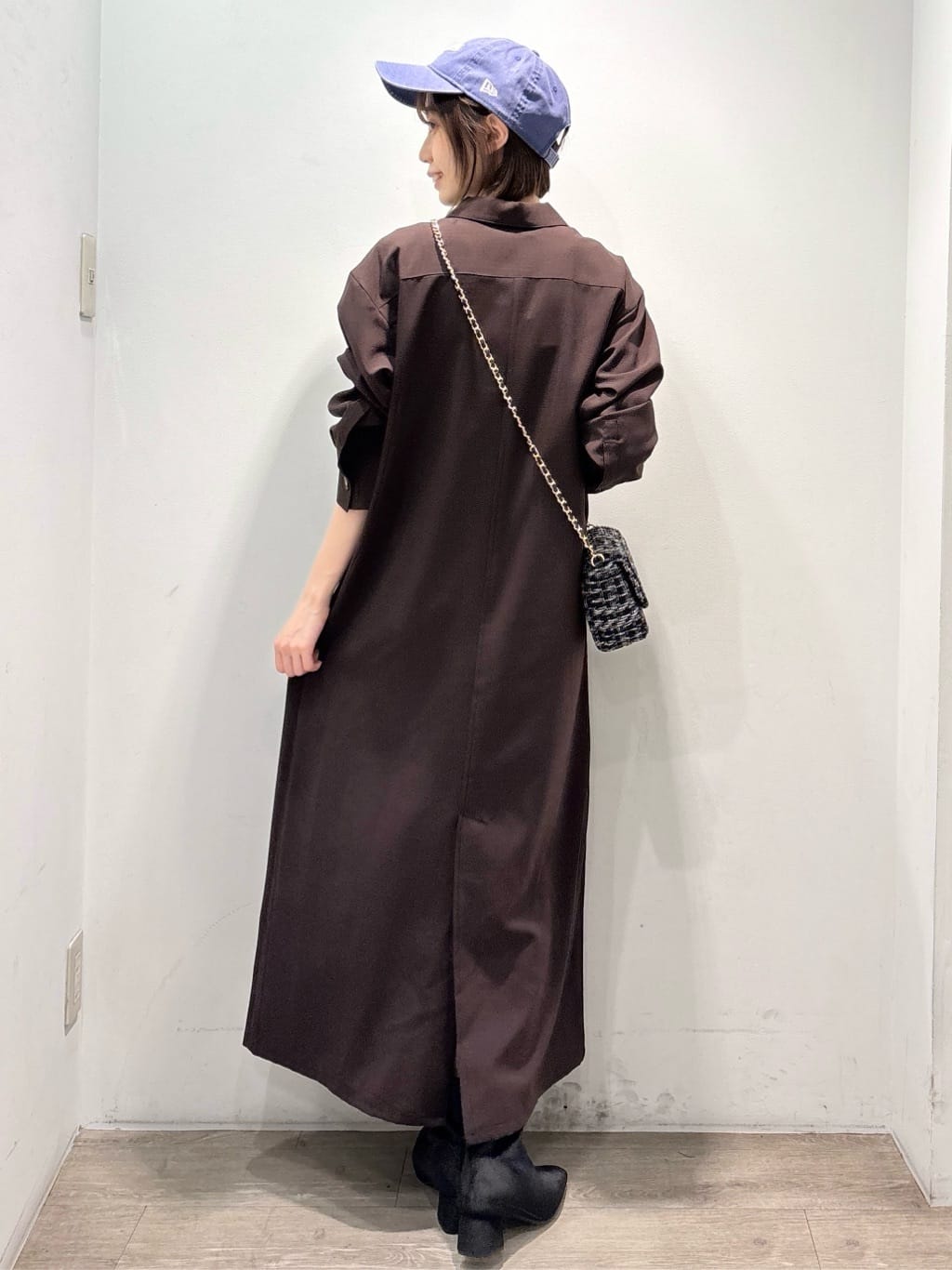 ぶまりんさんの「OPAQUE.CLIP｜【es】ダブルポケットロングシャツワンピース【洗濯機OK】」を使ったコーディネート