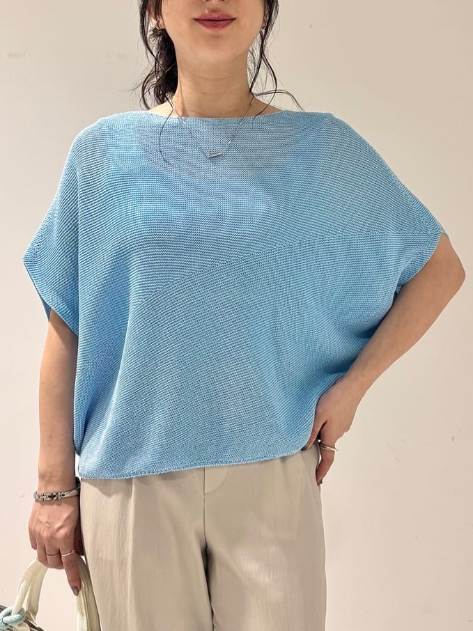 そんさんの「INDIVI｜【洗える／清涼感】コクーンシルエットニット」を使ったコーディネート