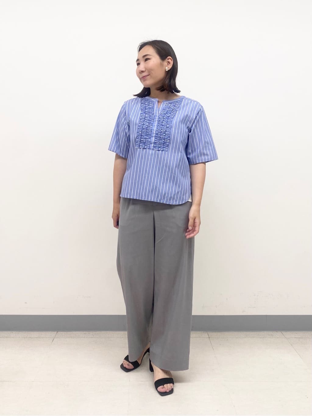 YUKARIさんの「INDIVI｜【洗える】ビスチェレイヤード風トップス」を使ったコーディネート