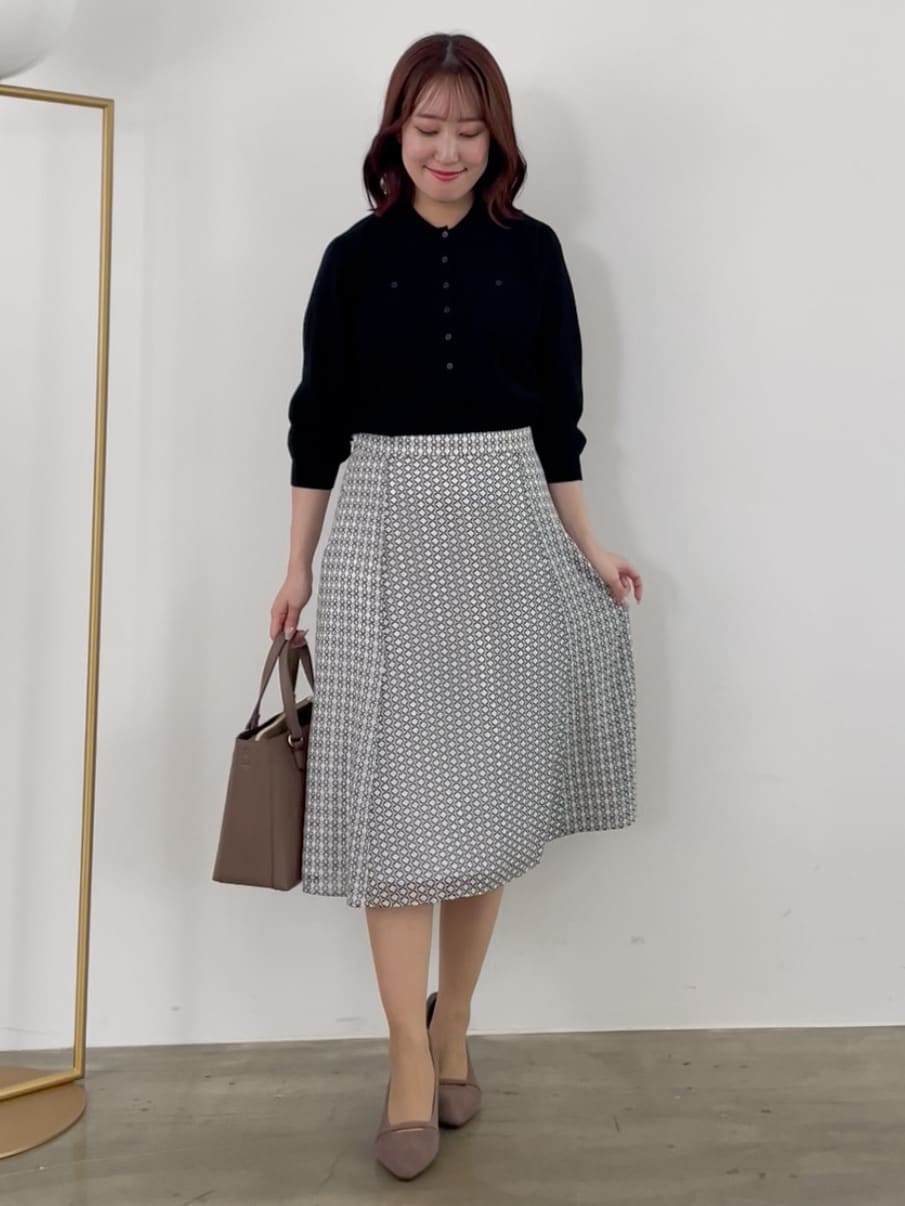 yukariさんの「Reflect｜【透けにくい◎】衿付き七分袖ニット」を使ったコーディネート