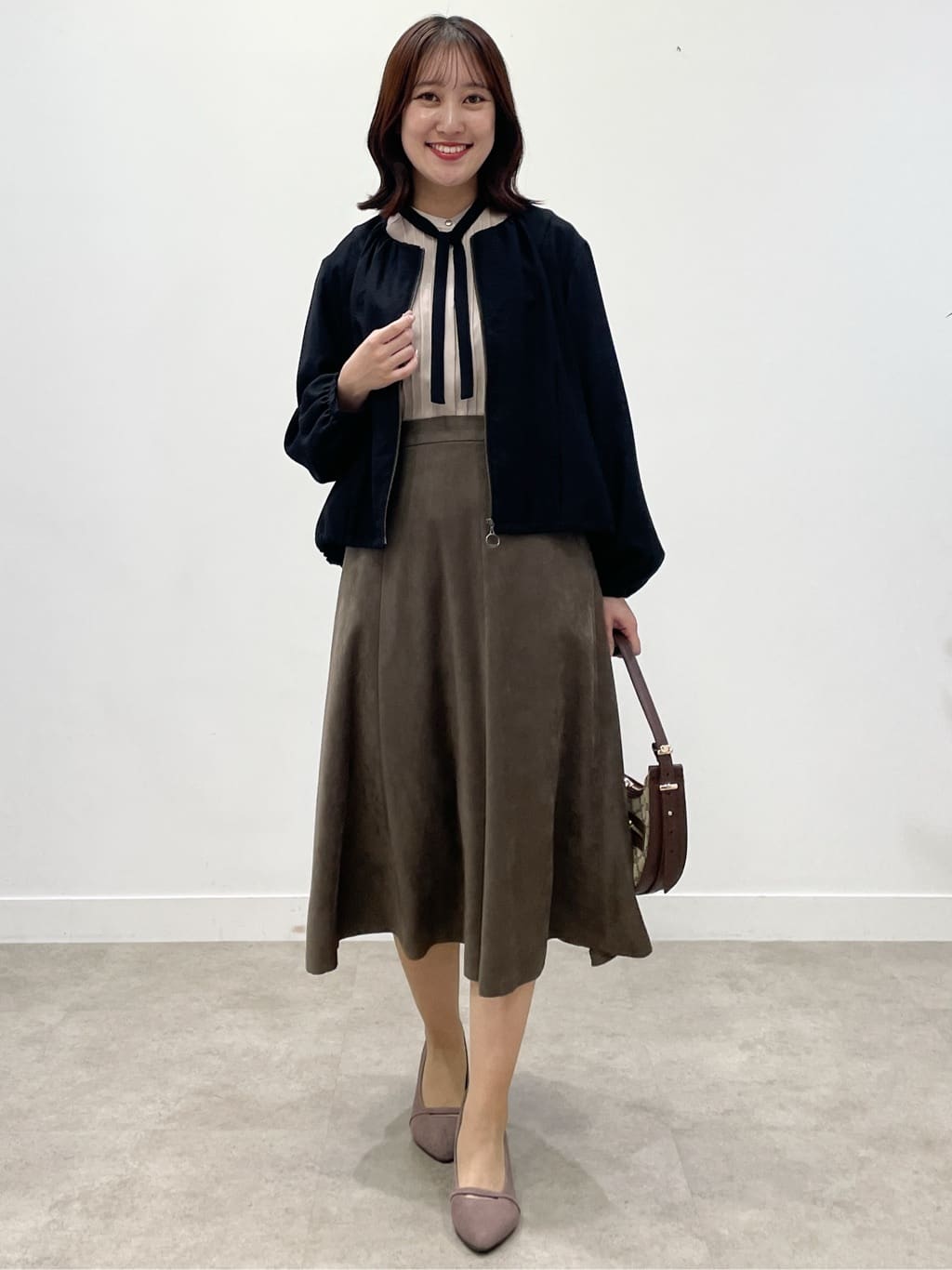 yukariさんの「Reflect｜【ライトアウター／ゆったり羽織れる／気軽な羽織りに◎】ライトブルゾン」を使ったコーディネート