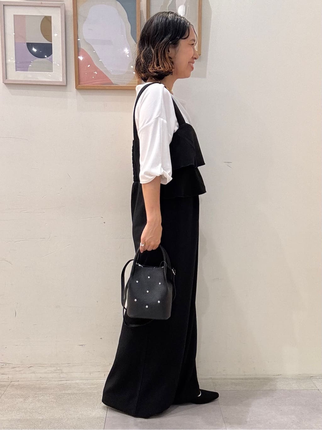 たけぴさんの「SHOO･LA･RUE｜【ひんやり/洗える/S-LL】袖ねじりシルケットトップス」を使ったコーディネート