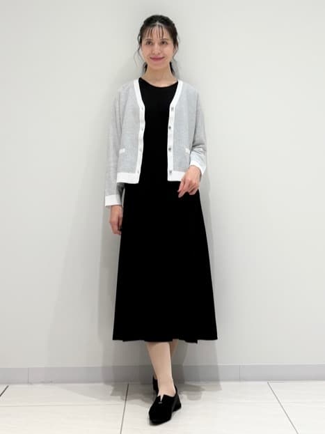 kayoさんの「INDIVI｜【軽く羽織れる/洗える】ジャケット風カーディガン」を使ったコーディネート