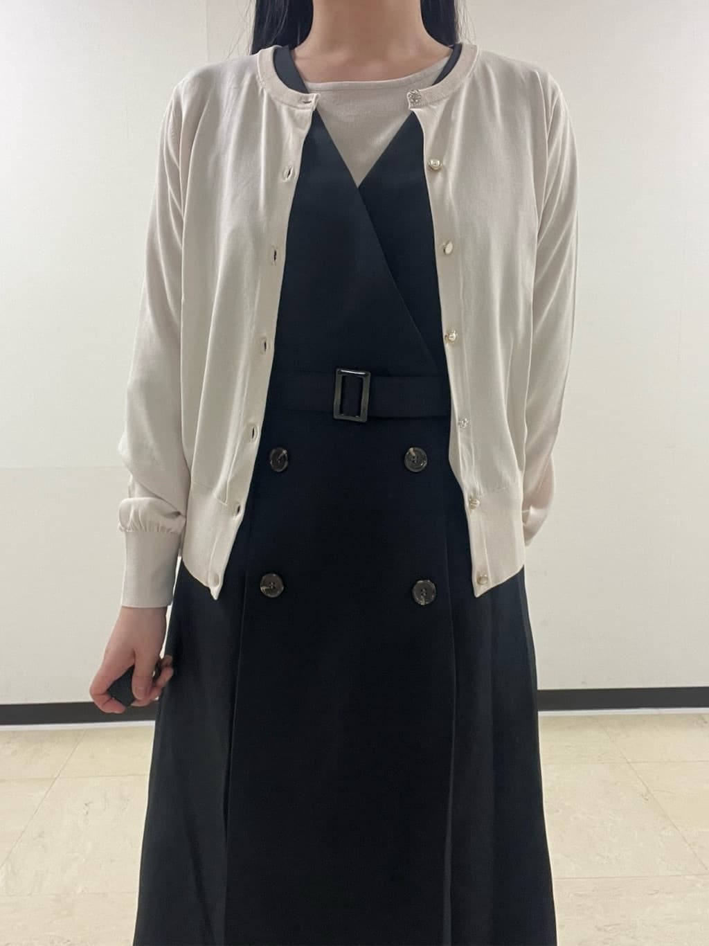 Hitomiさんの「index｜《5色展開》マジョリカプリーツスリーブニット【洗濯機洗い可】」を使ったコーディネート