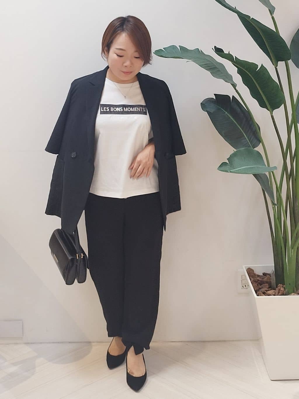 s u g iさんの「UNTITLED｜【吸水速乾/洗える】ハーフスリーブジャケット」を使ったコーディネート