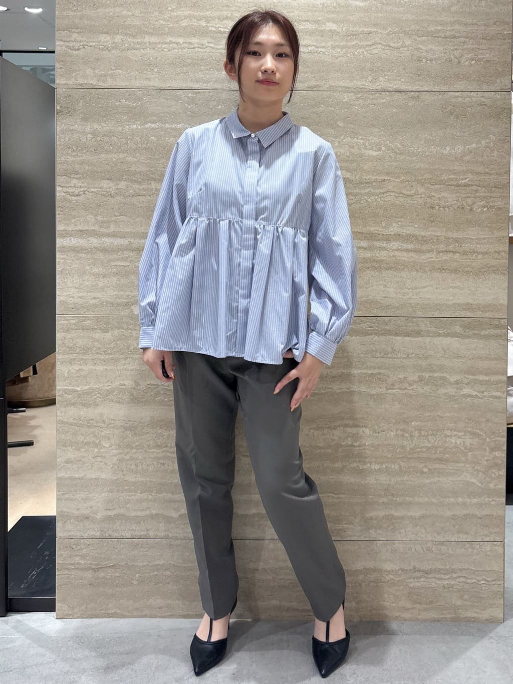 ふうかさんの「index｜《XS-LLサイズ》ストレッチテーパードパンツ／セットアップ対応【洗濯機洗い可／イージーアイロン／防」を使ったコーディネート