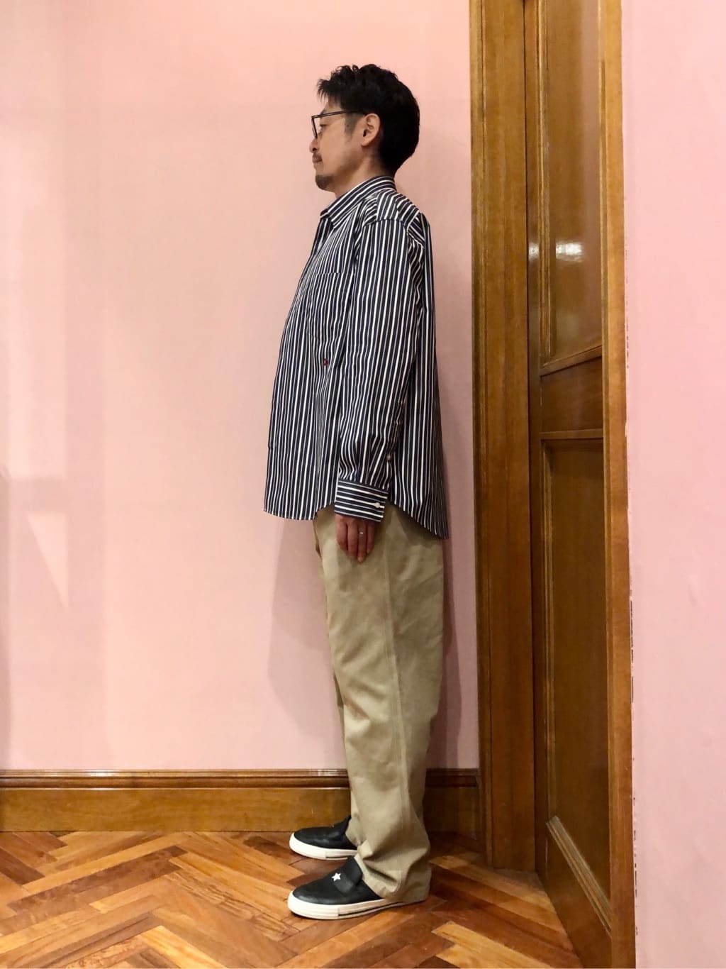 OKJさんの「DRESSTERIOR｜THOMAS MASON ストライプシャツ」を使ったコーディネート