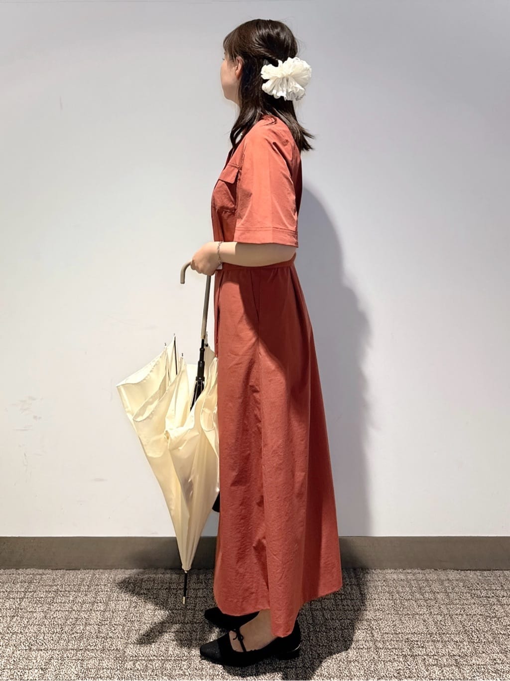 みーさんの「grove｜シフォンバレッタ」を使ったコーディネート