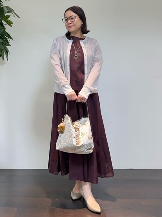 Asamiさんの「UNTITLED｜【セットアップ可/エレガント】シアーチェックTブラウス」を使ったコーディネート