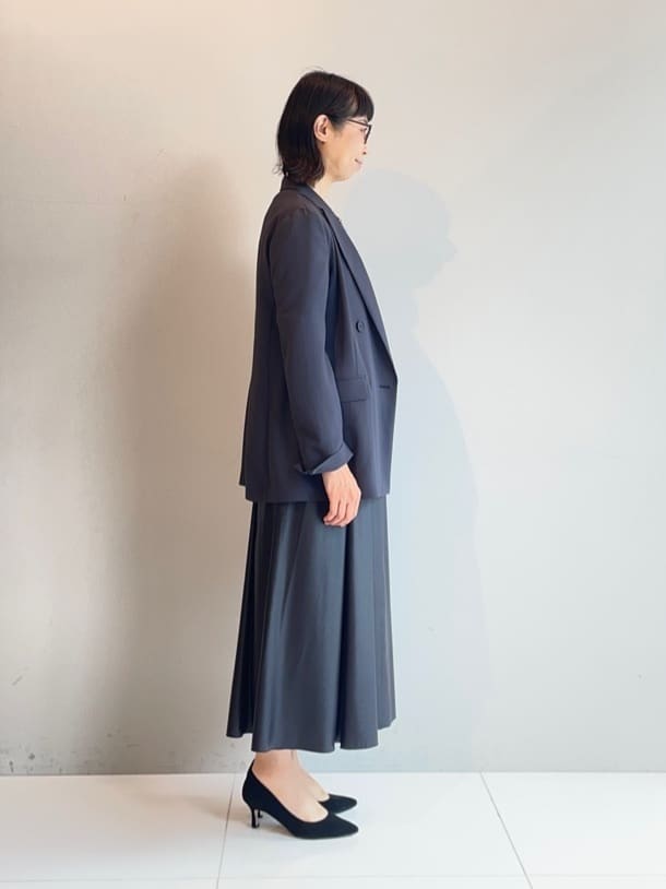 murayamaさんの「INDIVI｜【軽く羽織れる！】ダブルジャケット」を使ったコーディネート