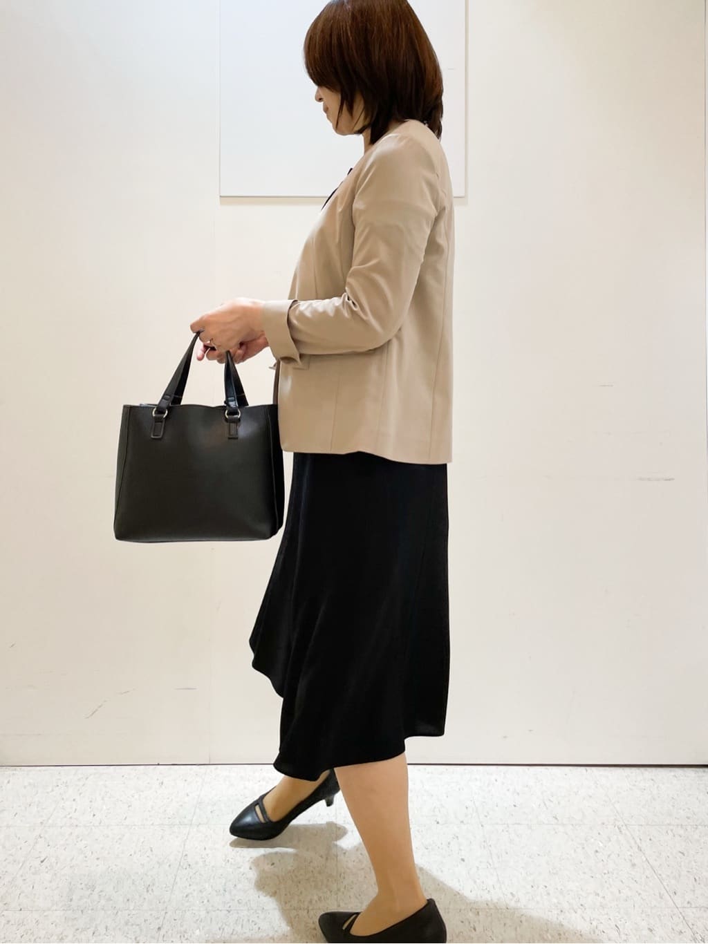 めいさんの「Reflect｜【洗える／セットアップ可】ノーカラージャケット」を使ったコーディネート