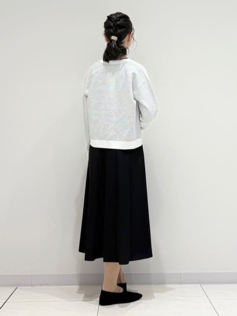 kayoさんの「INDIVI｜【軽く羽織れる/洗える】ジャケット風カーディガン」を使ったコーディネート