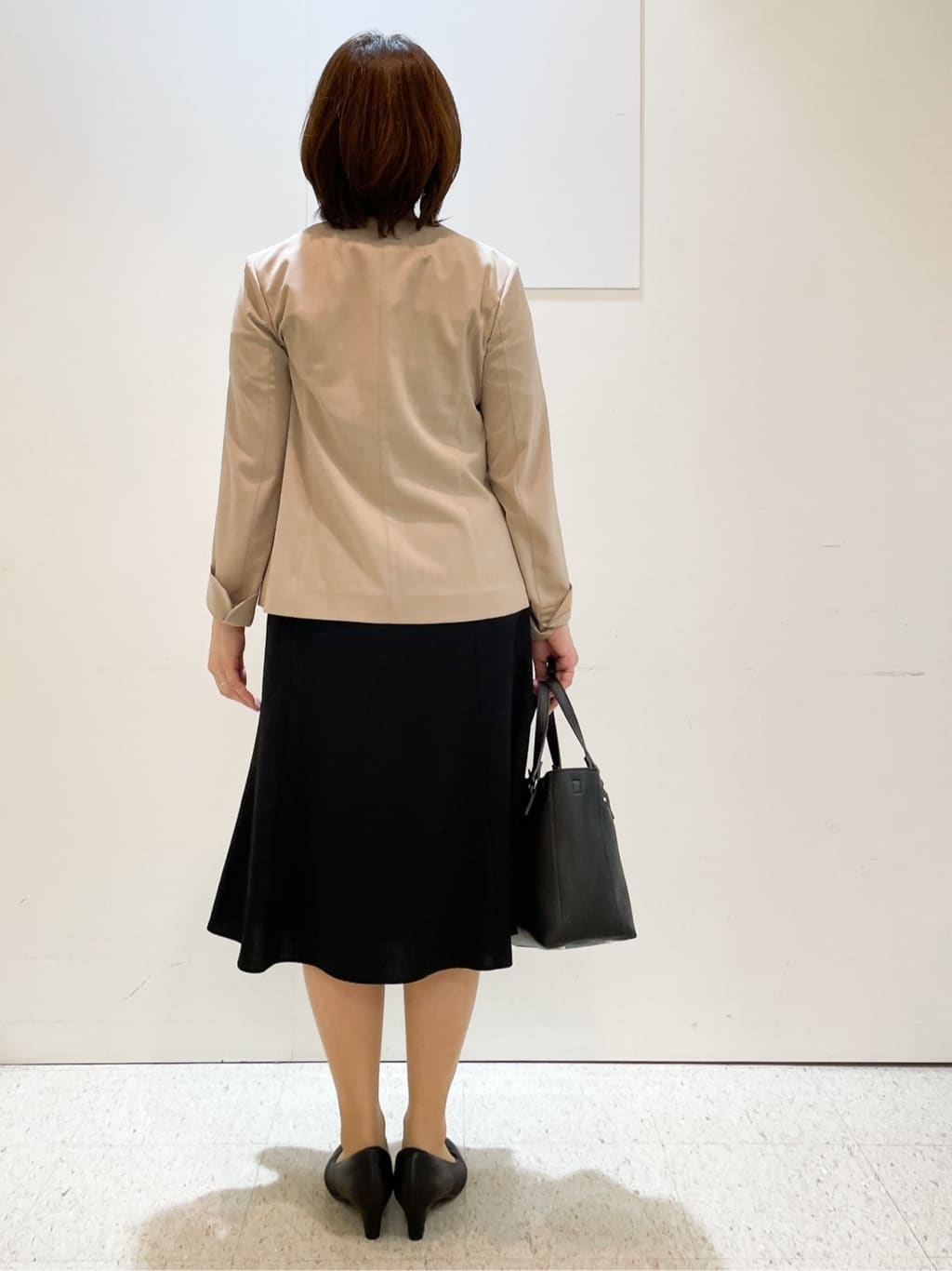 めいさんの「Reflect｜【洗える／セットアップ可】ノーカラージャケット」を使ったコーディネート
