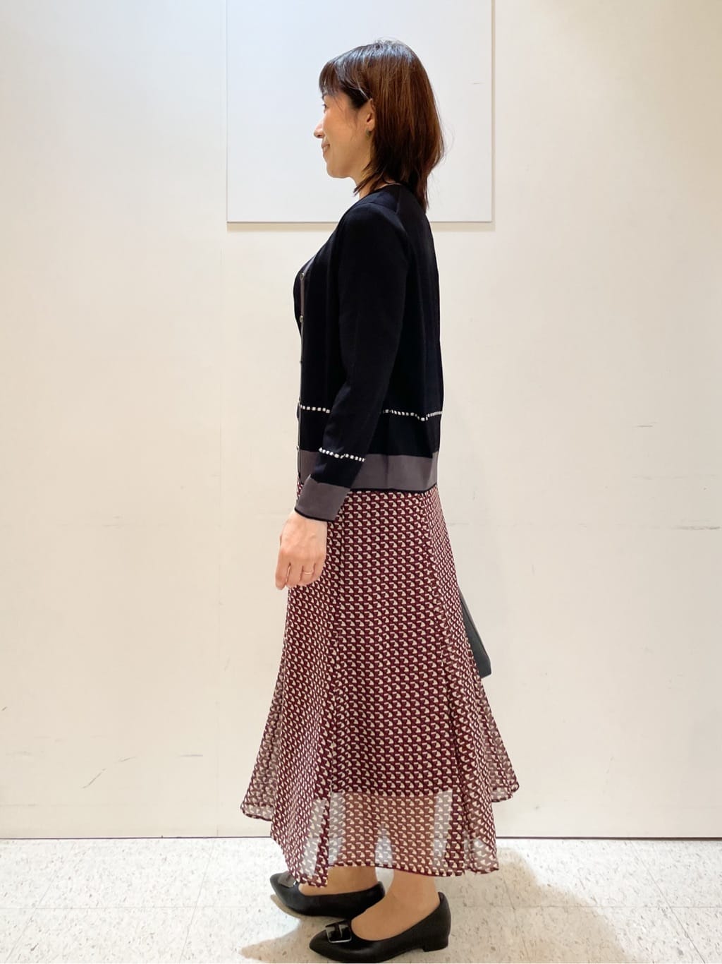 めいさんの「Reflect｜【WEB先行カラーあり／手洗い可／アンサンブル可】バイカラーカーディガン」を使ったコーディネート